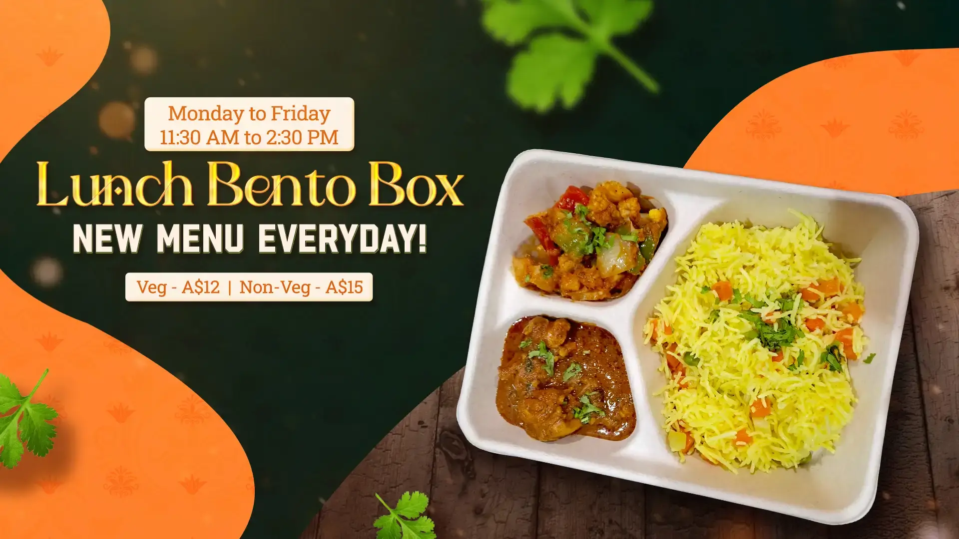 Lunch bento Box Banner(New Menu Everyday)